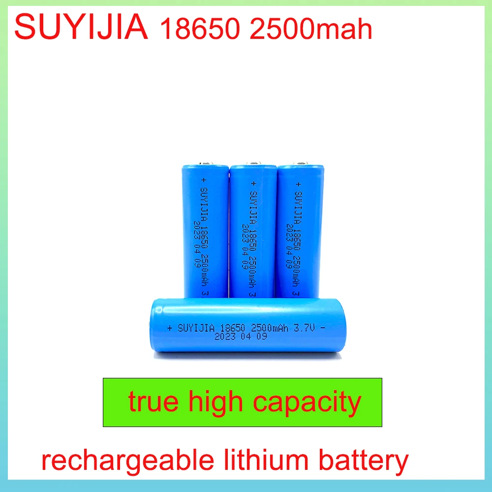 

Original High-capacity 18650 Lithium Battery 3.7V 2500mAh for Flashlight, Electronic Cigarette, Scooter, LED Lamp, Miner's Lamp