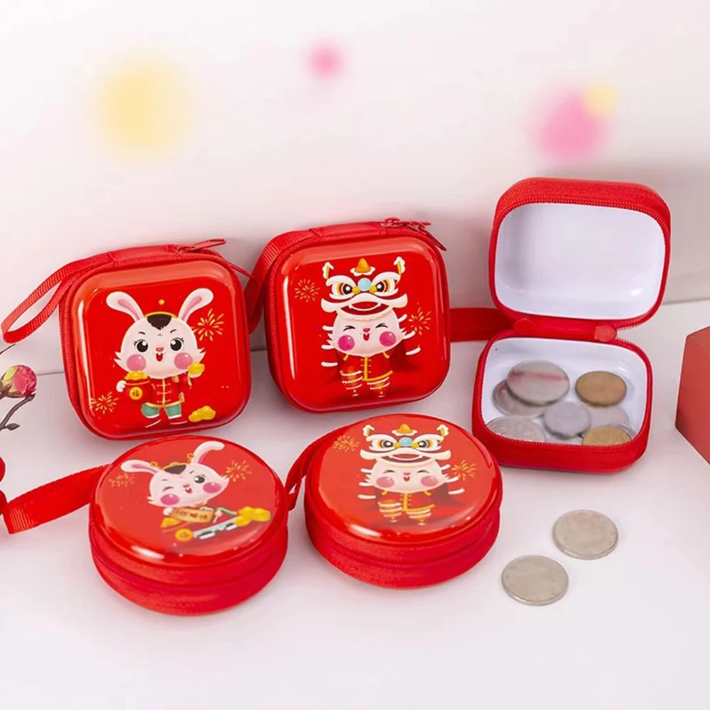 

Fashion Mini Christmas Bag Cartoon Santa Claus Coin Purse Cute Zipper Children Wallet Earphone Organizer For Christmas Gift