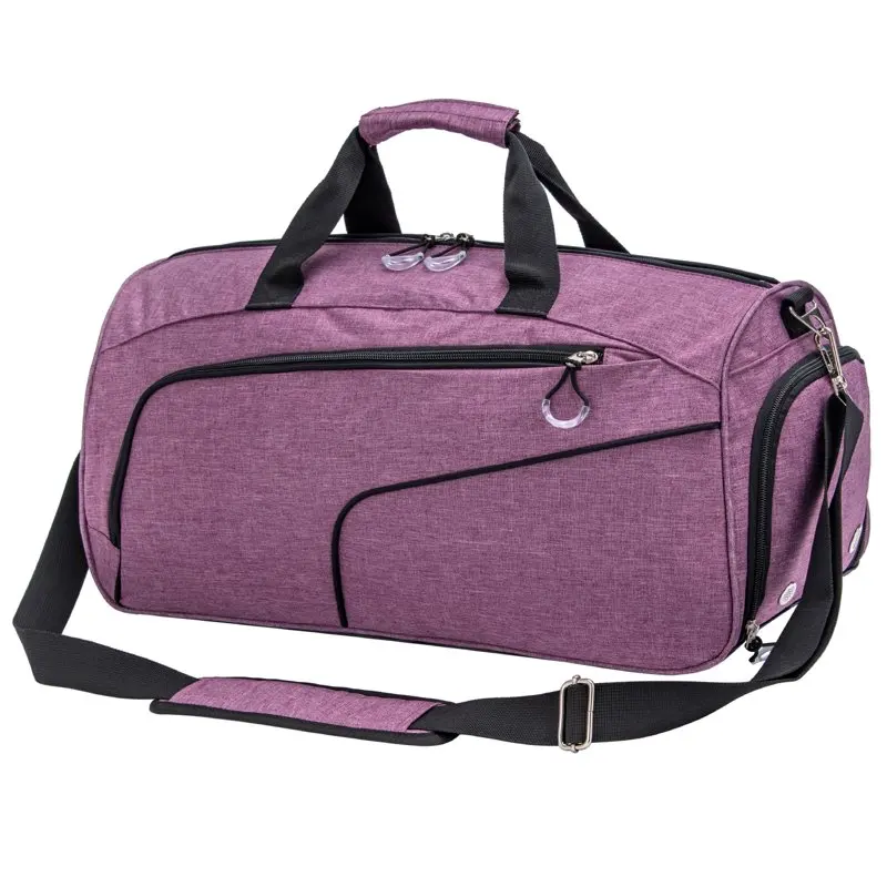

Sports Gym Bag with Shoes Compartment for Men Women Purple