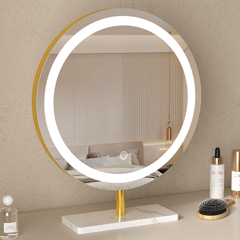 

Зеркало для девочек в нордическом стиле, креативный минималистичный современный дизайн, зеркальные украшения для спальни, гостиной