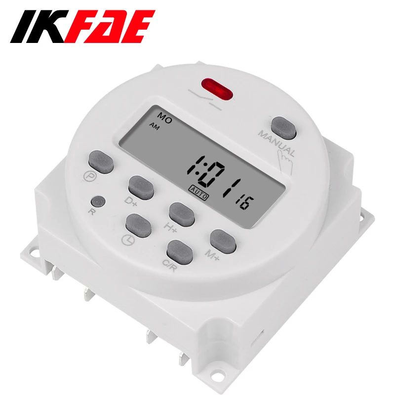 Программируемое реле времени с цифровым ЖК-дисплеем 220 В 110 24 в 12 CN101A 16A CN101