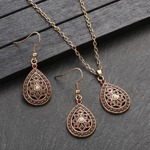 Набор украшений DOUVEI Boho геометрические капли
