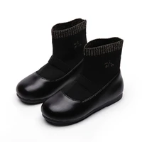 girls school leather shoes 2022 spring and autumn new childrens japanese socks boots kids fashion soft pu casual breathable