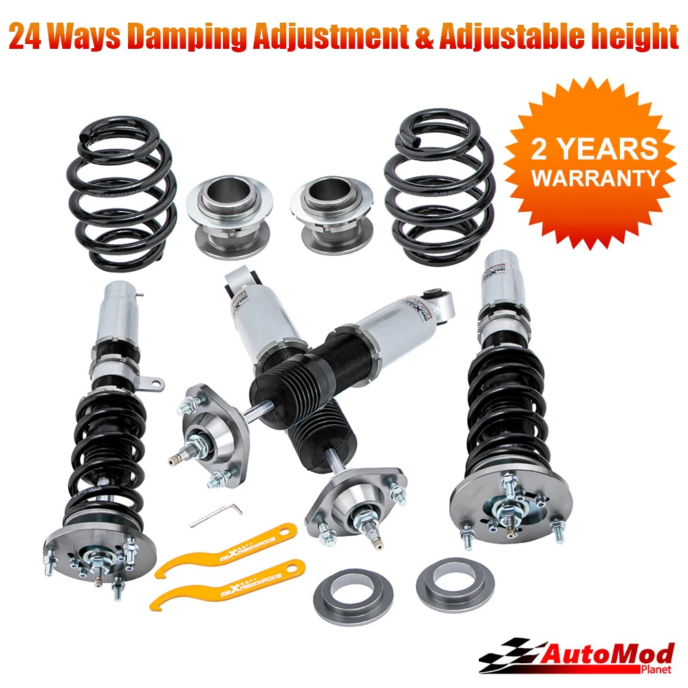 

Полностью регулируемые комплекты катушек для BMW E46 3 серии 328 320 98-05, катушечные стойки, 24-ходовой амортизатор