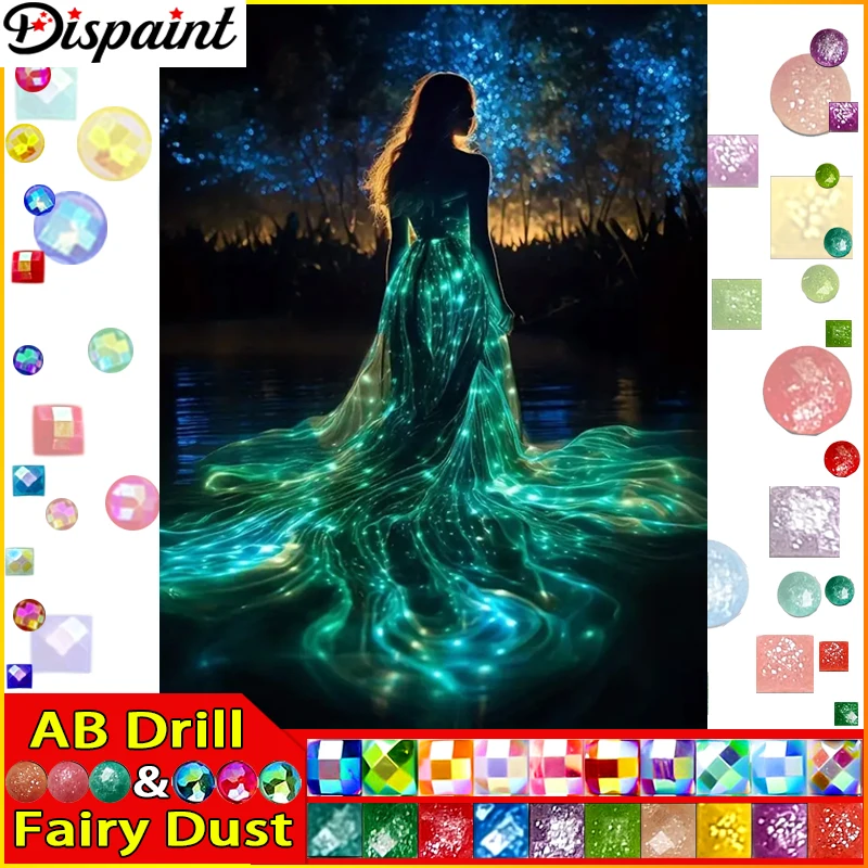 Набор для алмазной вышивки женщина звездное небо