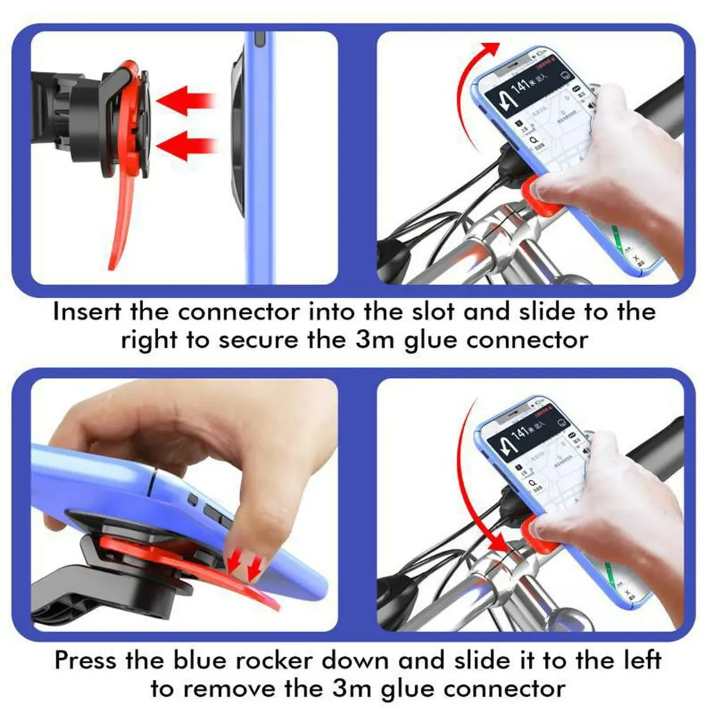 360° rotatable simple motorcycle bike phone holder stand adjustable support moto bicycle handlebar mount bracket free global shipping