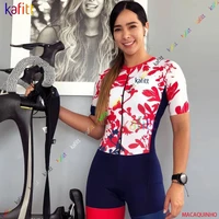 female cycling jumpsuit shorts with gel bicycle triathlon clothing summer bike set