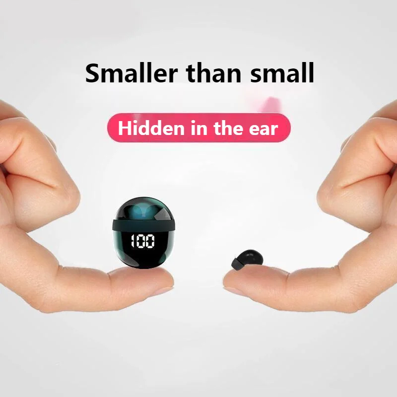 Миниатюрные невидимые наушники настоящая Беспроводная Bluetooth-гарнитура
