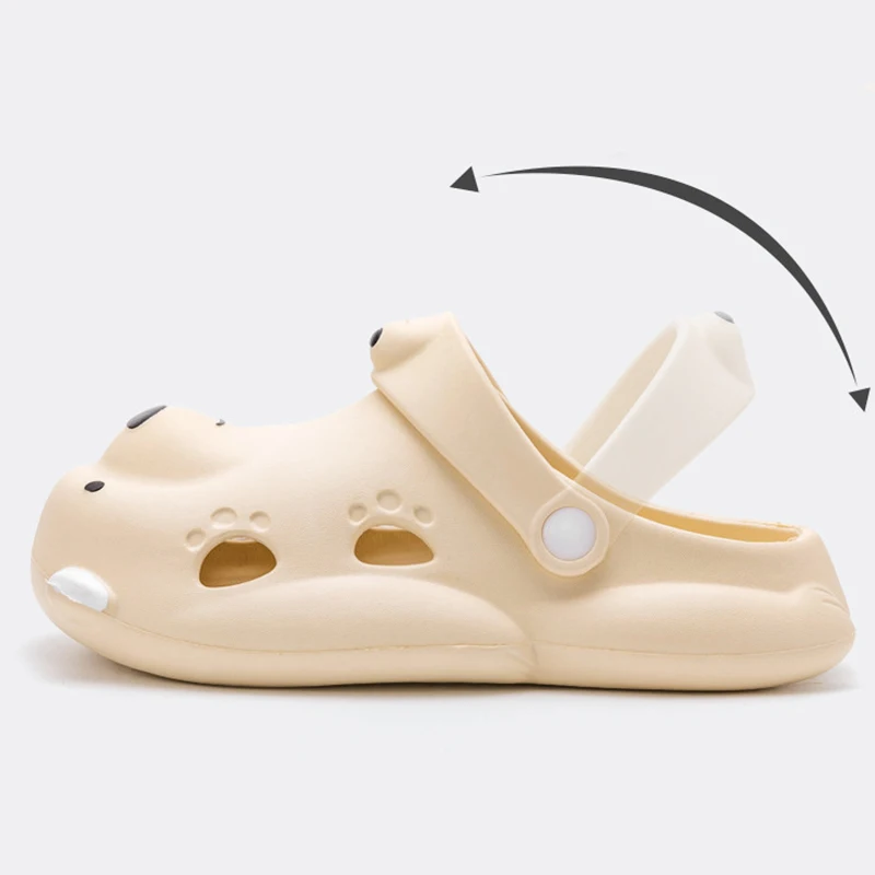 Slippers for Kids Girls Cute Cartoon Bear Breathable Shoes for Children Soft Animals Outdoor Slippers Summer Trend EVA Non-Slip