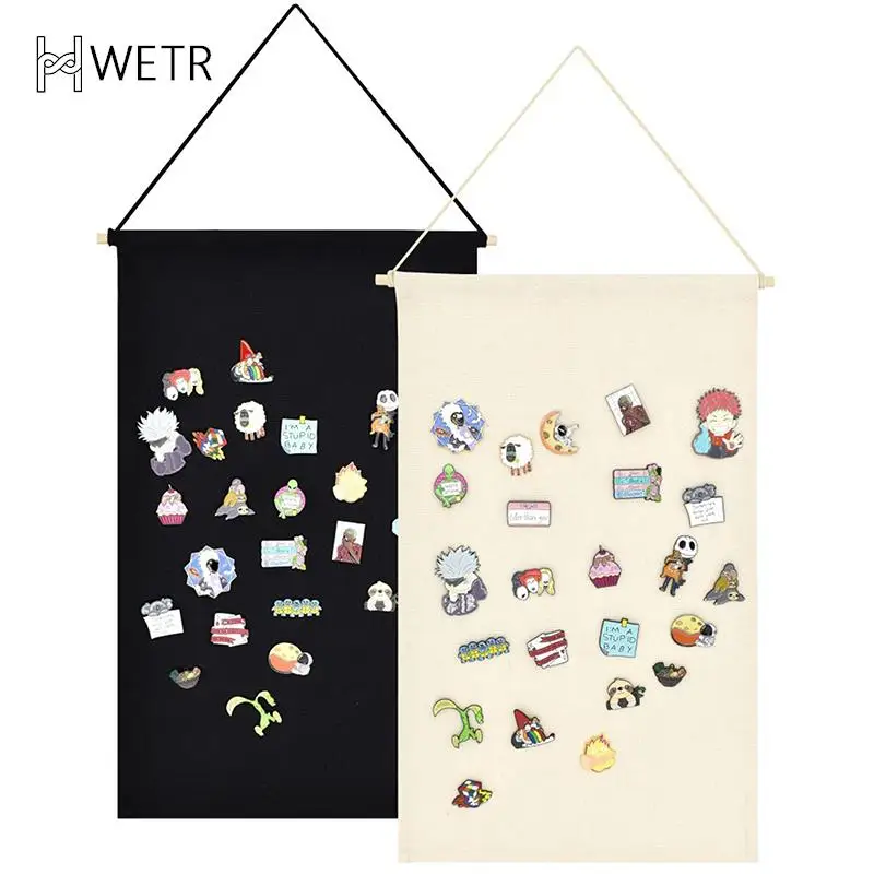 

Storage Hanging Brooch Display Hanging Storage Display Clothes Hanging Wall Pennant Brooch Board Badge School Badge Box Pin Gift