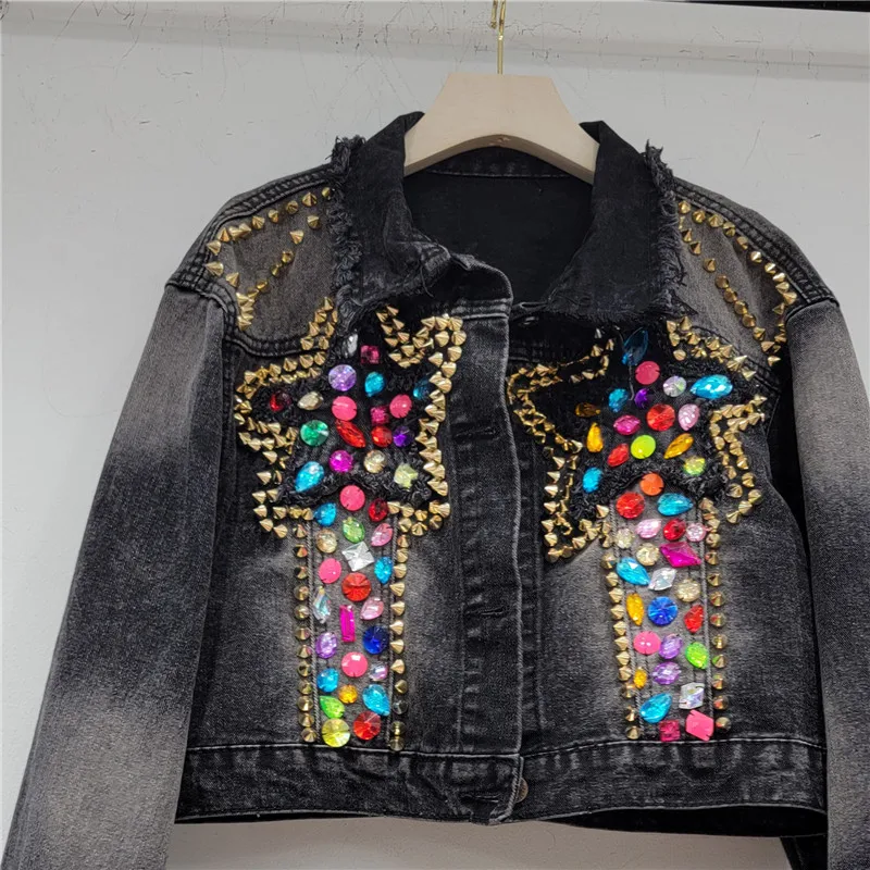 Бренд Tide в Таиланде осень 2023 новая джинсовая куртка с пятиконечной звездой и