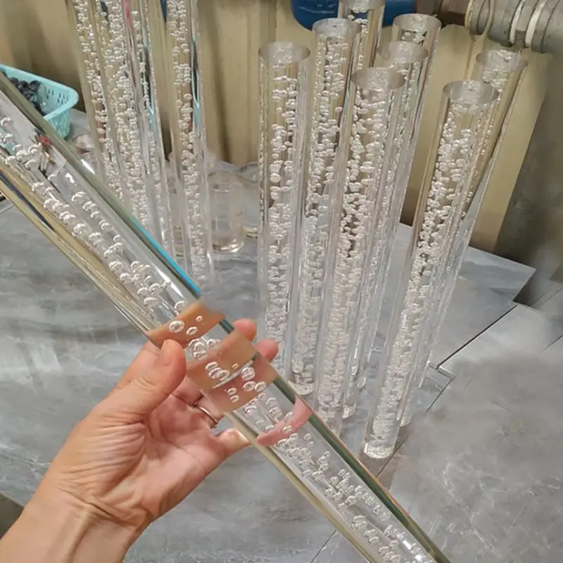

Clear Acrylic Rod With Bubbles Many Sizes For Choice