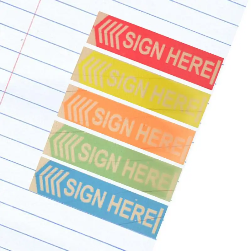 

Sign Here Tabs Sign Here Stickers Sign Here Flags Dispenser Arrows Flag Index Tab Stickers For Notebooks Small Sticky Notes