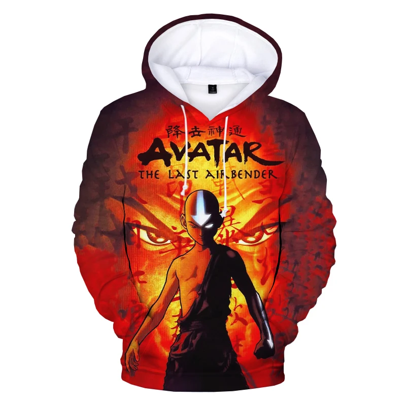 

New Avatar The Last Airbender 3D Print Hoodies Harajuku Streetwear Sweatshirts Men Women Fashion Casual Cartoon Anime Pullover