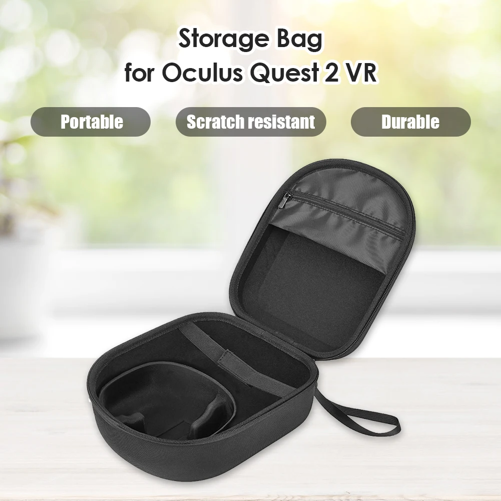 

Жесткий чехол для переноски EVA для Oculus Quest 2, чехол для контроллера гарнитуры VR, дорожный портативный защитный чехол для переноски