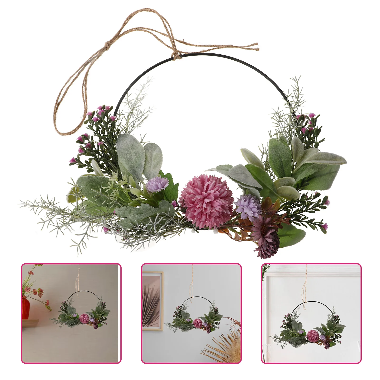 Открытый декор гирлянда орнамент передний подвесной эвкалиптовый венок