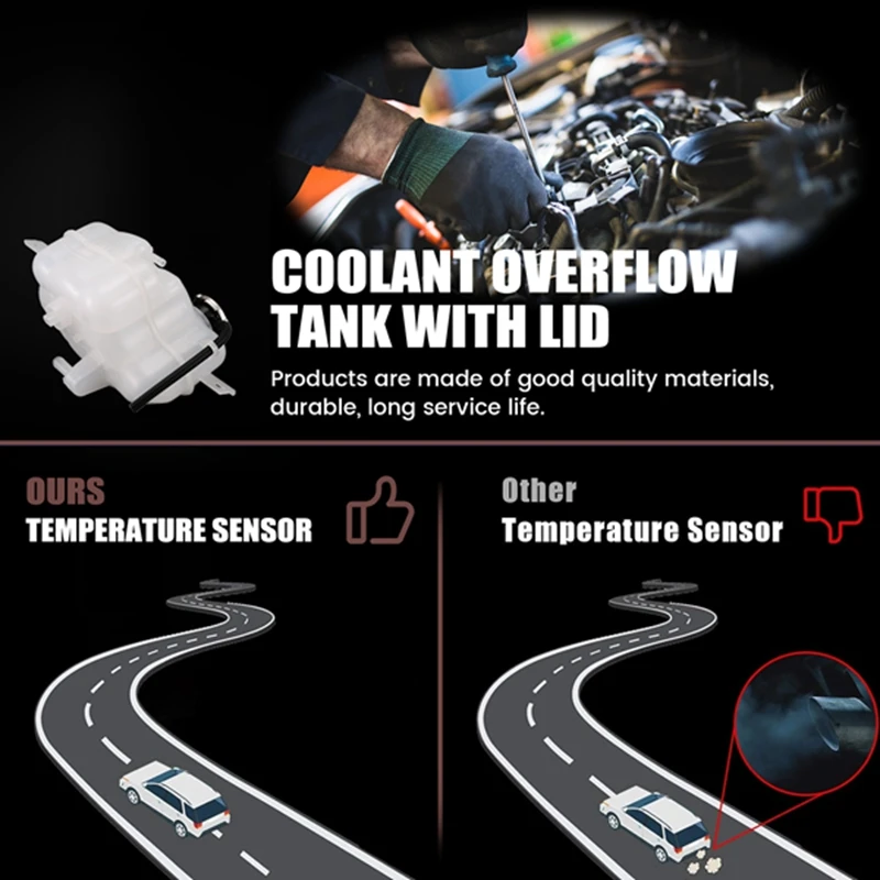 Новый резервуар для охлаждающей жидкости радиатора и крышка 5058456AE Dodge Journey 2009-2015