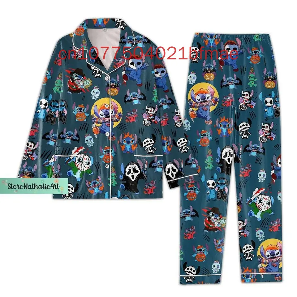 Женский пижамный комплект с длинным рукавом на весну и лето