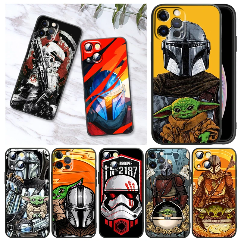 

Cool Star Wars Jedi Knight For Apple iPhone 13 12 Pro Max Mini 11 Pro XS Max X XR 8 7 6 Plus SE2020 Black Soft Phone Case Capa