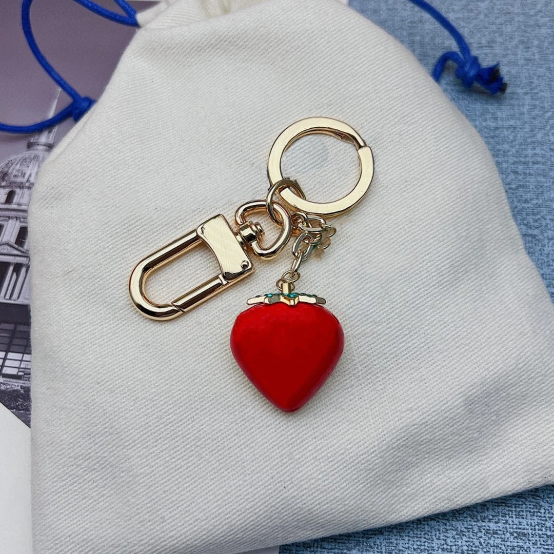 

NIGO Cute Mini Fruit Strawberry Pendant Keychain Accessories Jewelry#nigo89365