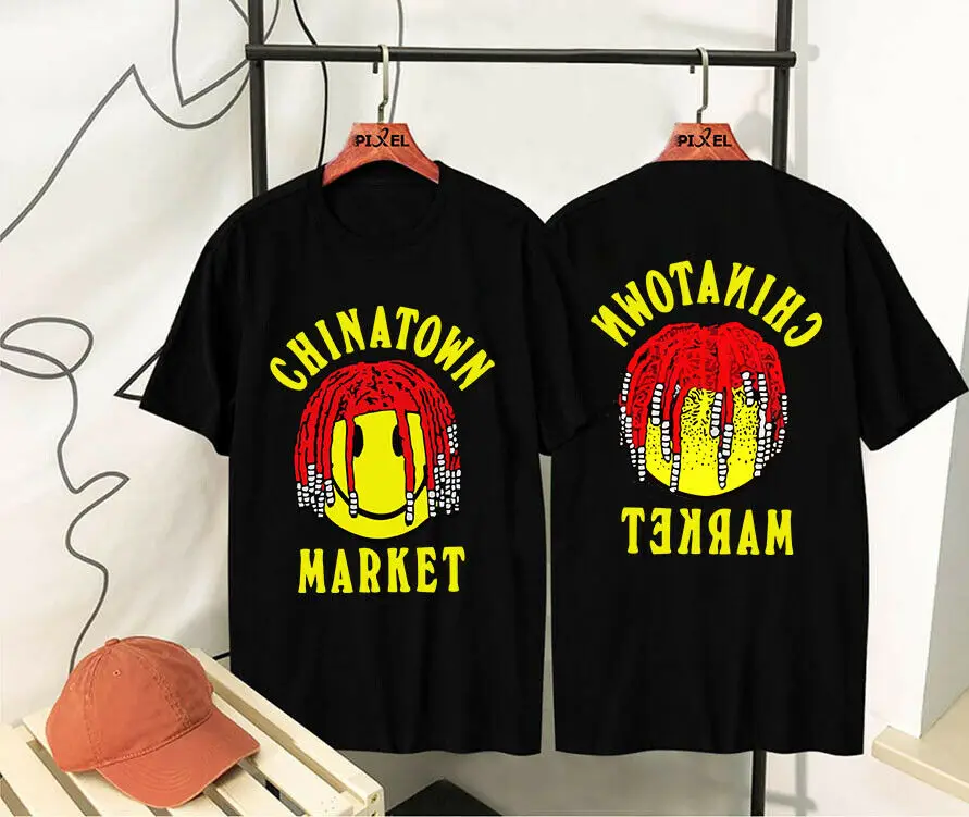 

New lil yachty x Chinatown Market smiley Tee T-shirt Logo
