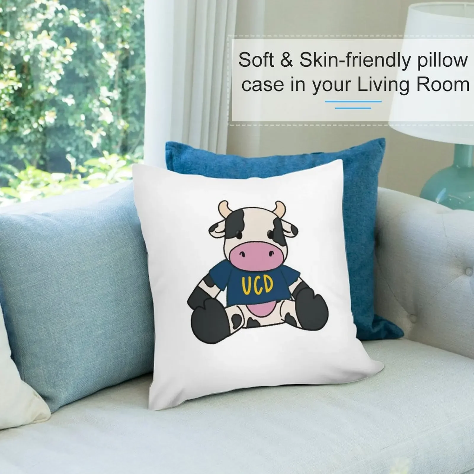 UC Davis Cow Декоративная подушка Роскошные наволочки Подушки Эстетическая