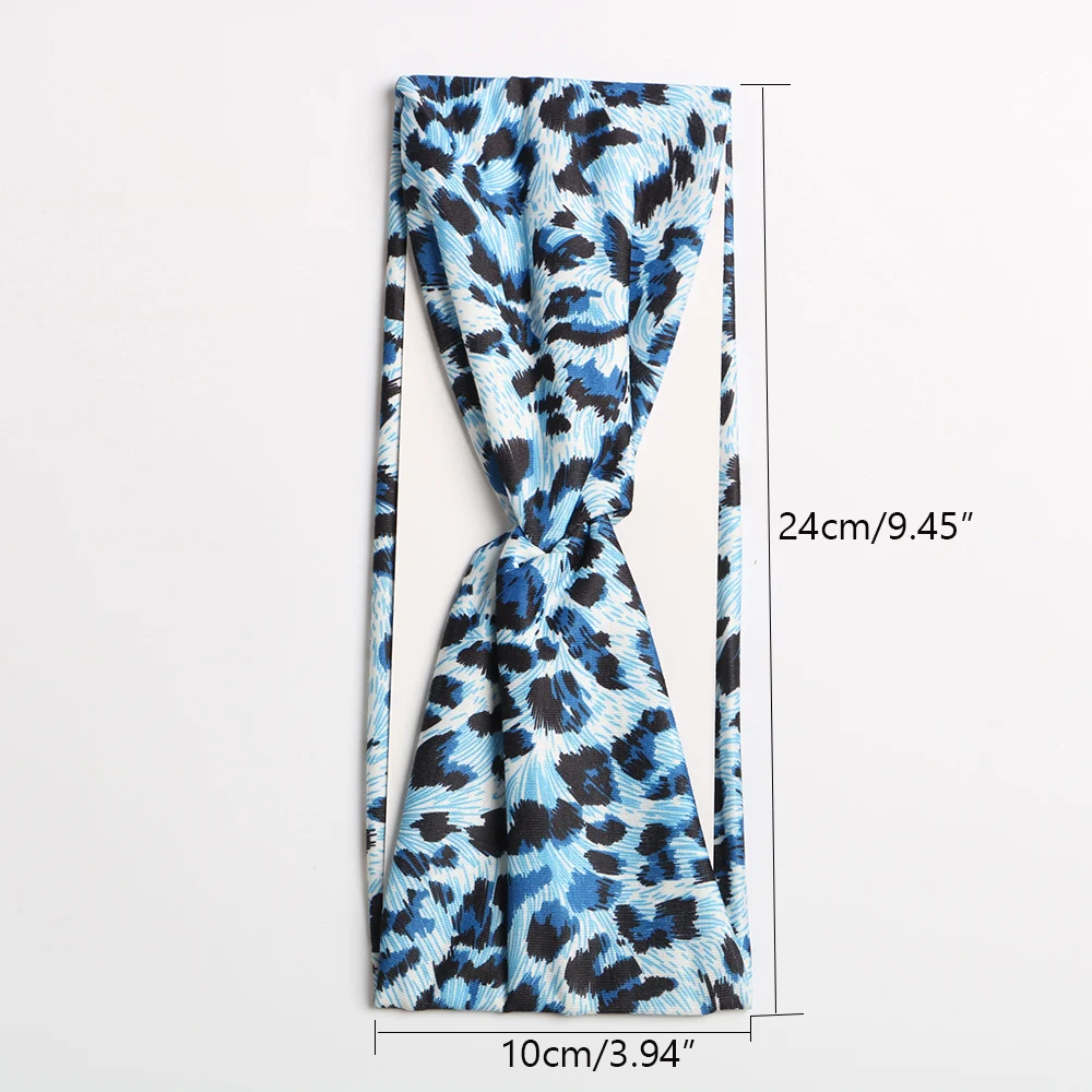 Женская эластичная повязка на голову с перехлёстом 3 шт.