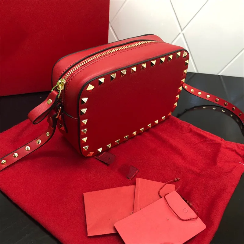 

Paparazzi 2022 модные женские сумки через плечо, Высококачественная сумка из натуральной кожи на молнии, квадратная сумка с металлическими заклеп...