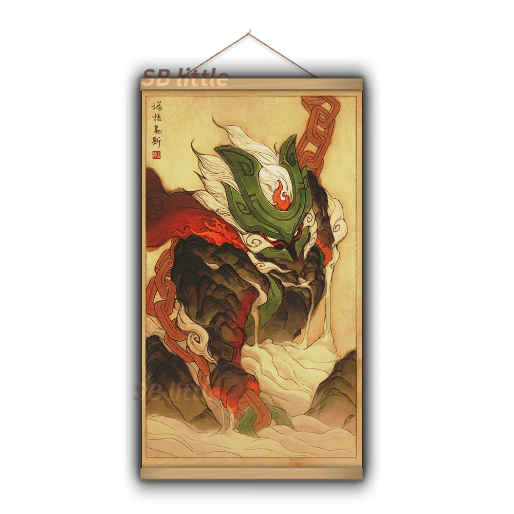 Декоративный настенный плакат с изображением героев мультфильма Лига игр |