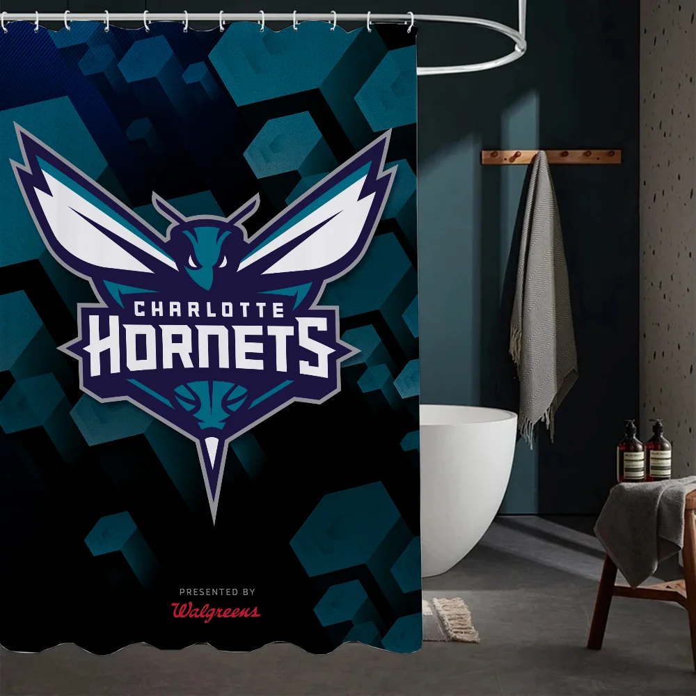 Kuromi C-Charl-otte Hornets Занавеска Для Душа Экологичная Водонепроницаемая Ткань