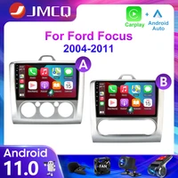jmcq 2din 4g android 11 carplay car radio multimedia video player for ford focus 2 3 mk2 mk3 2004 2011 navigation head unit