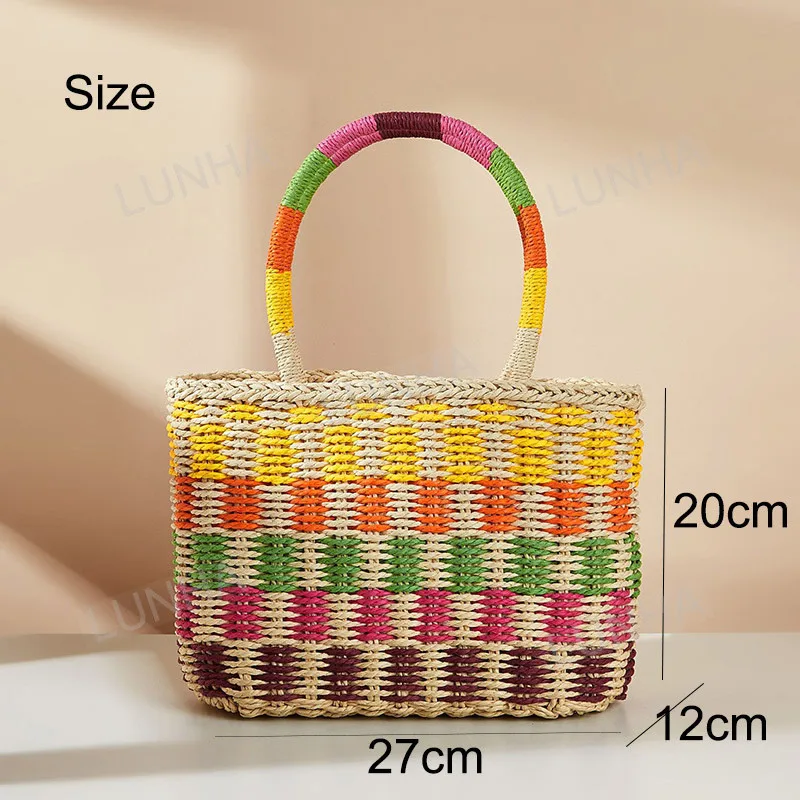 Женская сумка с верхней ручкой маленькая сумка-тоут большой емкости красочная