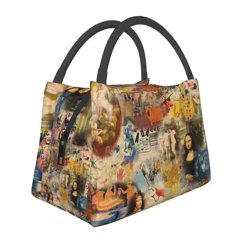 

Van Gogh Of Art Insulated Lunch Bags for Outdoor Picnic Da Vinci Mona Lisa Picasso Painting Thermal Cooler Bento Box Women