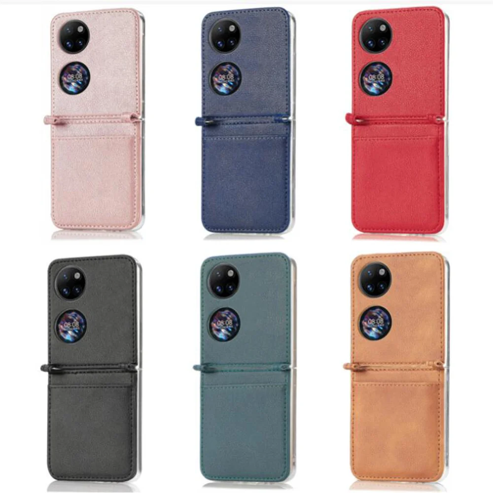 

Phone Case PU Leather Protective Cover for Huawei P50 Pocket Case