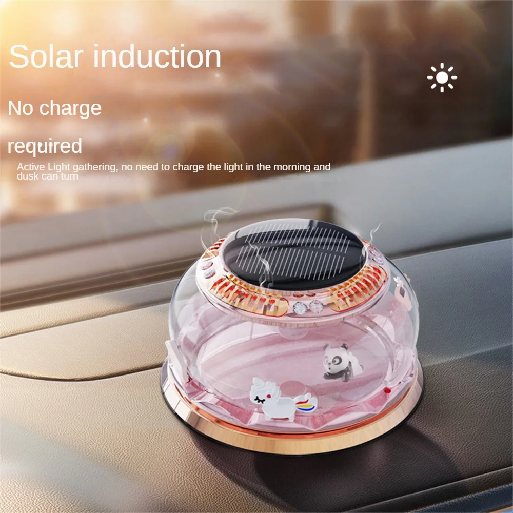 

Air Freshener Creative Solar Floating Rotating Car Aromatherapy Gentle Universal Car Seat Car Interior Ornaments Lovable