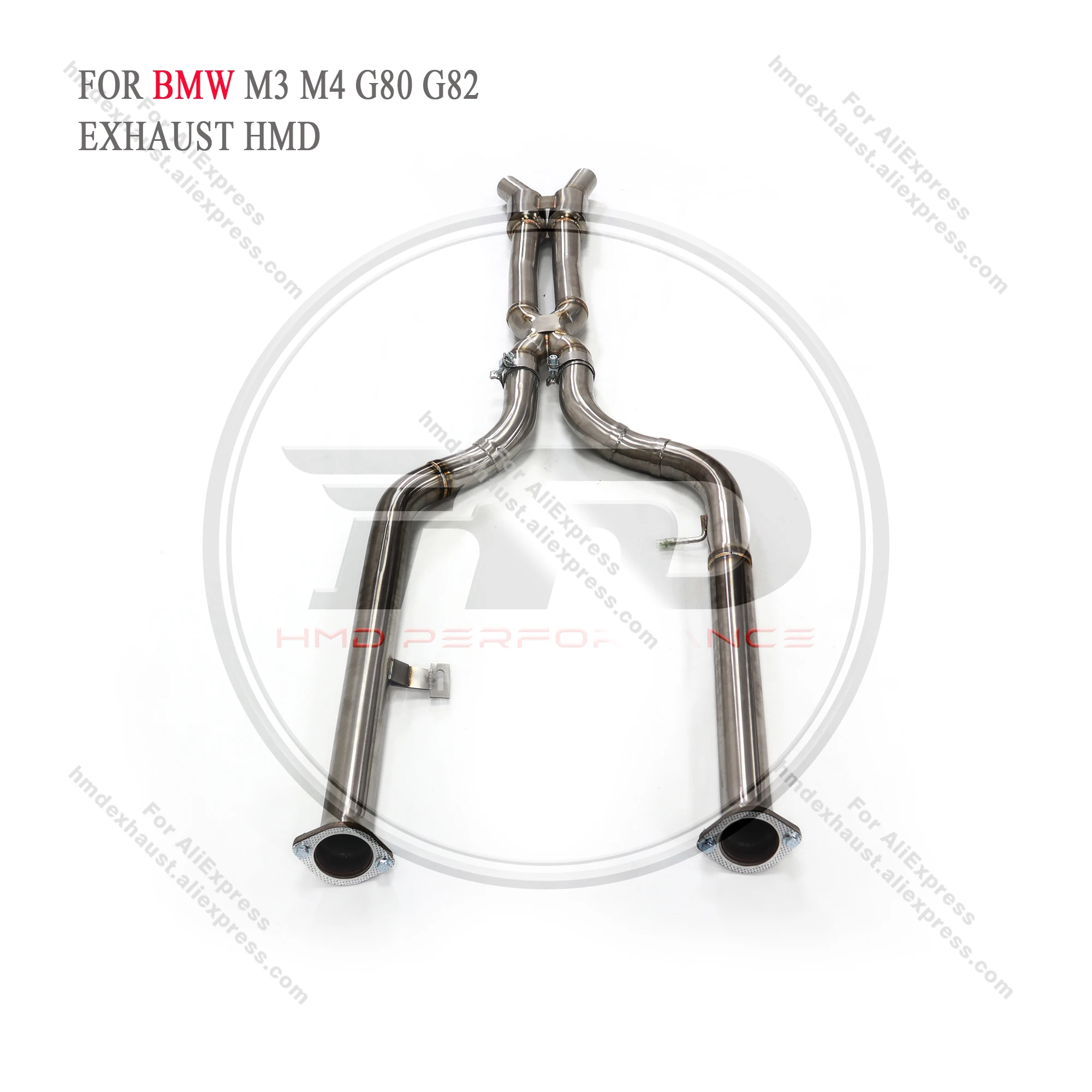 HMD выхлопная система из нержавеющей стали средняя труба для BMW M3 M4 G80 G82 X-труба с