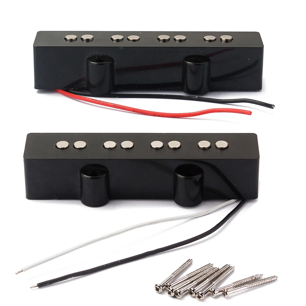 4-струнный Электрический бас-пикап мост шейный пикап набор для джаз бас-гитары