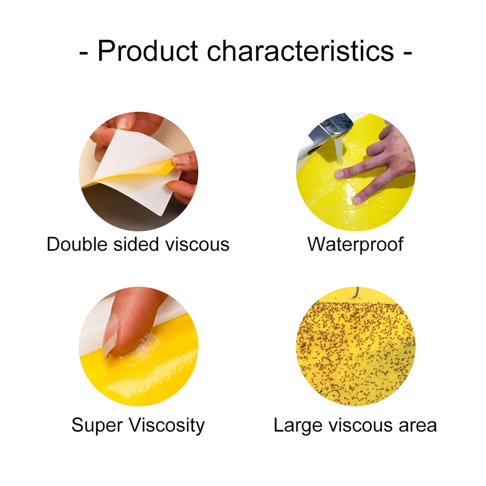 20 Упаковок Желтых Липких Ловушек Для Насекомых Двухсторонних Клейких Приманок