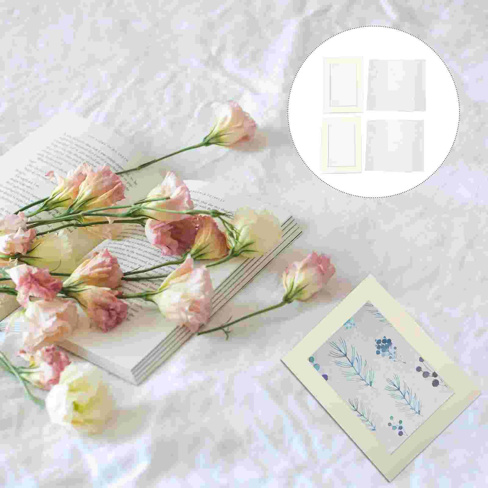 

2 Sets of Plastic Pressed Flower Bag Dried Flower Organizer Pressed Plants Pouch