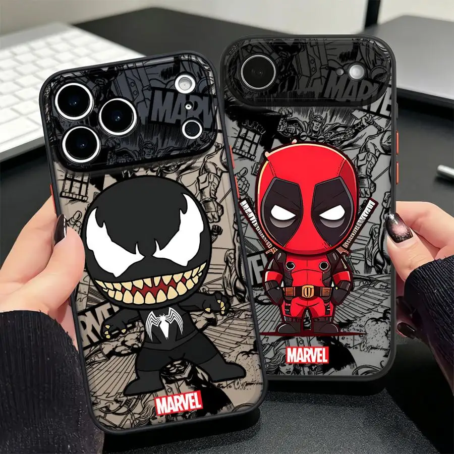 Фото Чехол Deadpool Venom для iPhone 17 Pro Max 15 17e 12 13 Mini Air 14 XS XR 11 16 Plus 7 8 SE, задняя крышка-накладка для телефона №2