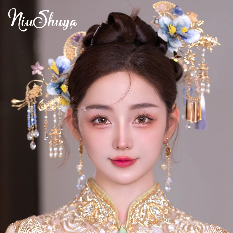 Traditional Chinese Wedding Han Costume Hair Ornament