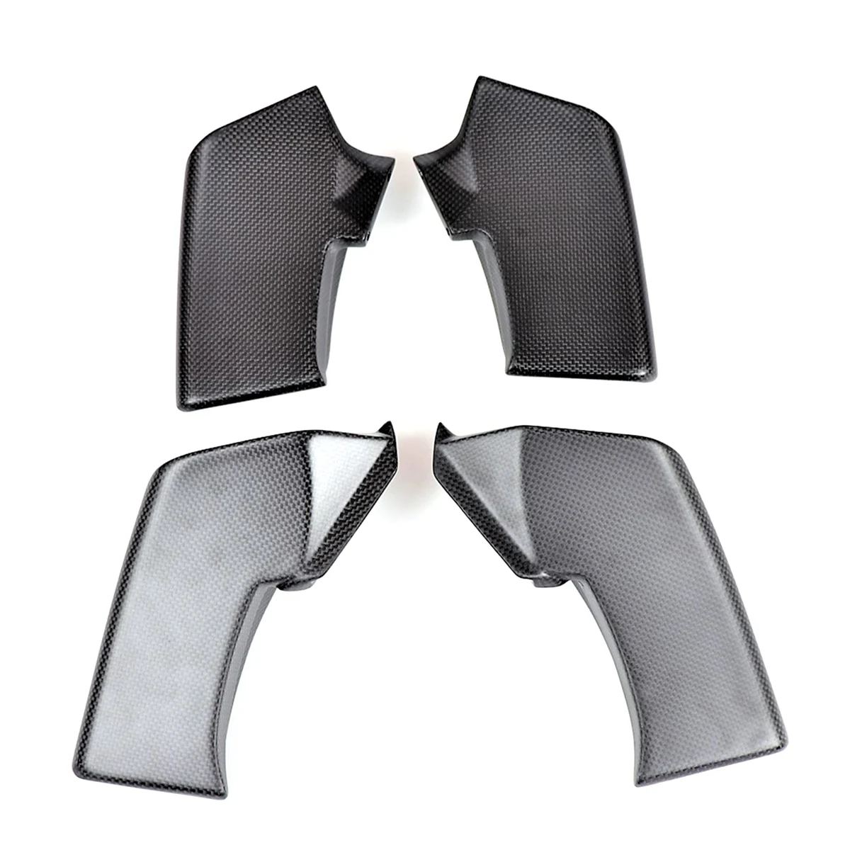 For Ducati Streetfighter V4 V4S 2018-2022 Real Carbon Fiber Winglet Spoiler Wind Flow Fixing Wing Front Fairing