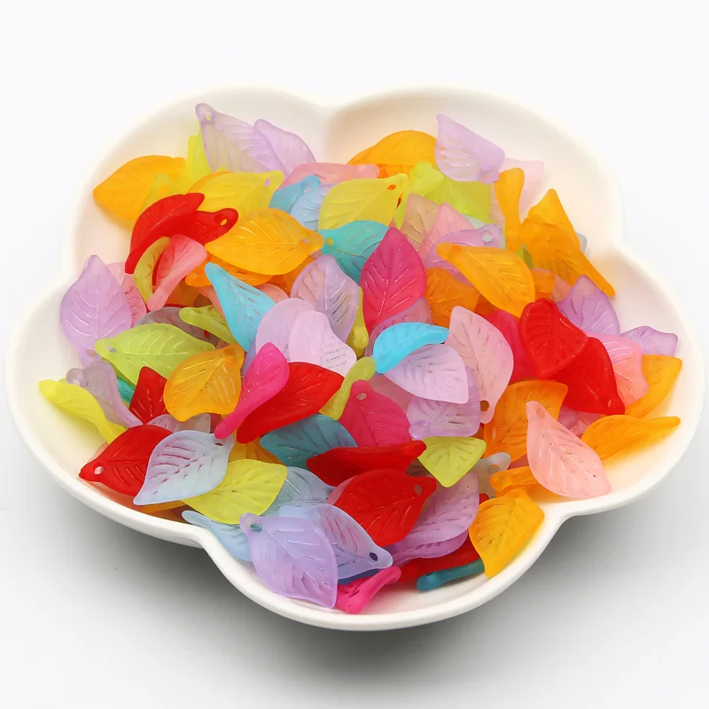 100 шт. Матовые акриловые Подвески 11 х18 мм |