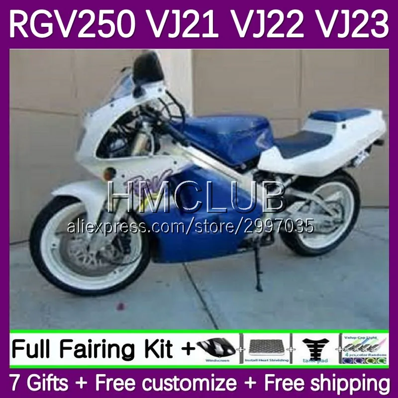 

Корпус для SUZUKI SAPC VJ21 RGV250 VJ 21, корпус 50No.92, RGVT-250 1988, 1989, RGV 250, RGVT250, 88, 89, обтекатели, глянцевый синий