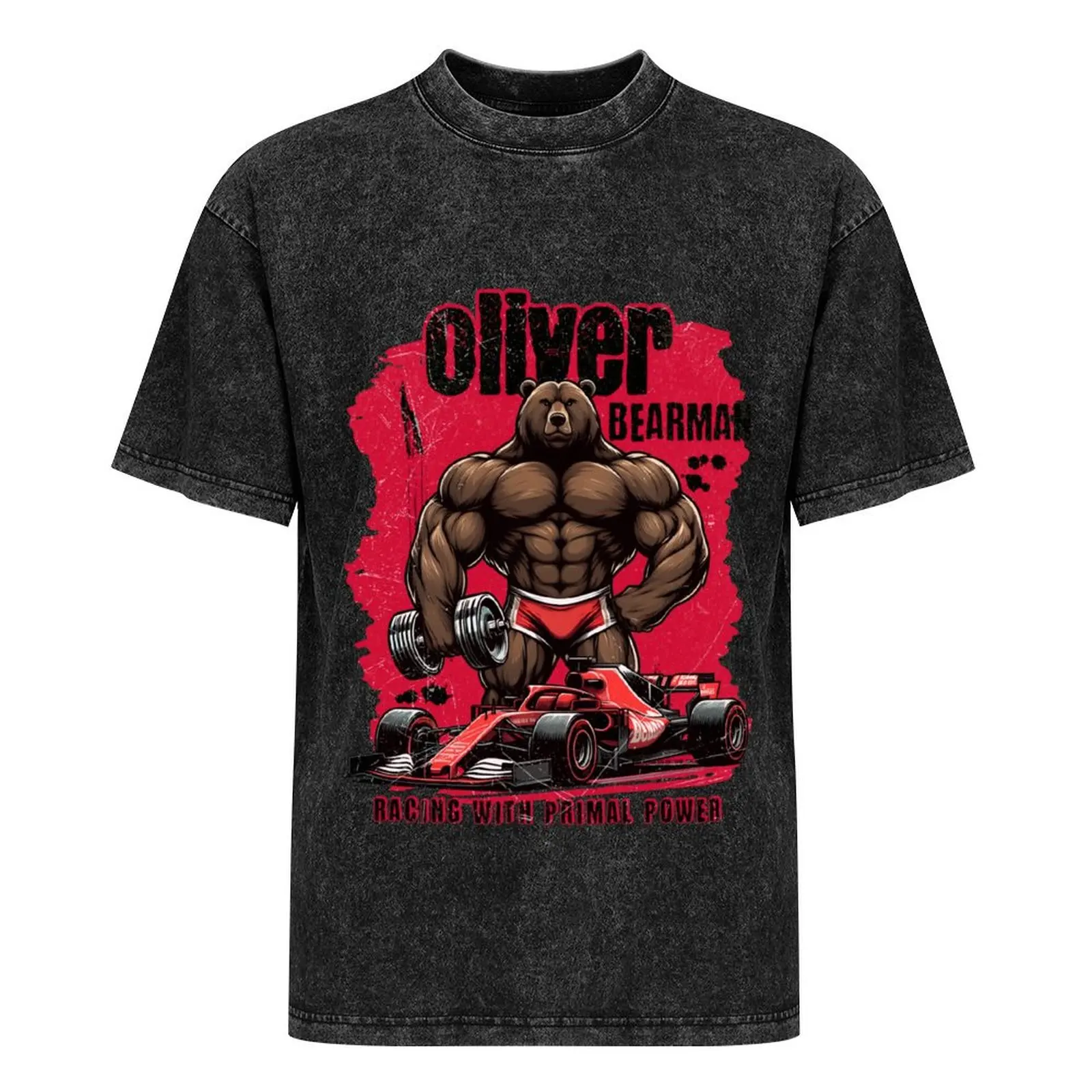 Oliver Ollie Bearman - футболка Racing with Primal Power забавные подарки одежда мужская