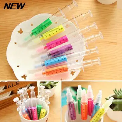 

1 шт. случайные канцелярские принадлежности флуоресцентная игла трубка хайлайтер маркер перо записывающее перо