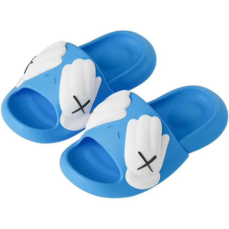 

New Arrivals Summer Children Slides Non Slip Sole Bathroom Slippers For Kids Massage Insole Breathable Slippers For Boys & Girls