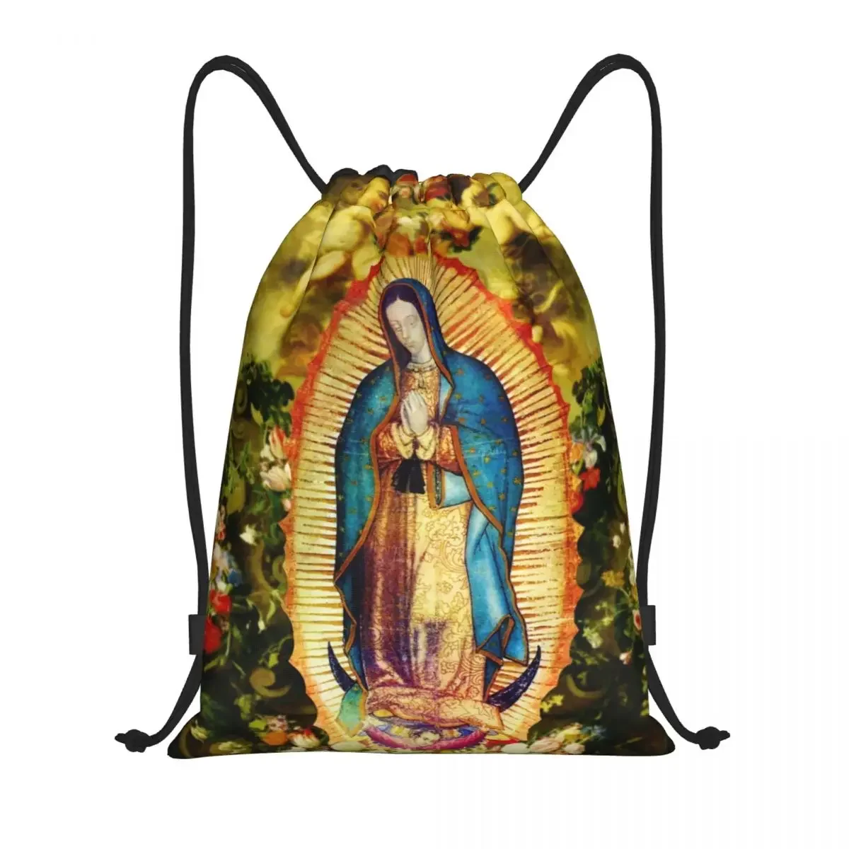 Женская девственная Мексиканская Дева Мария рюкзак на шнурке спортивный для