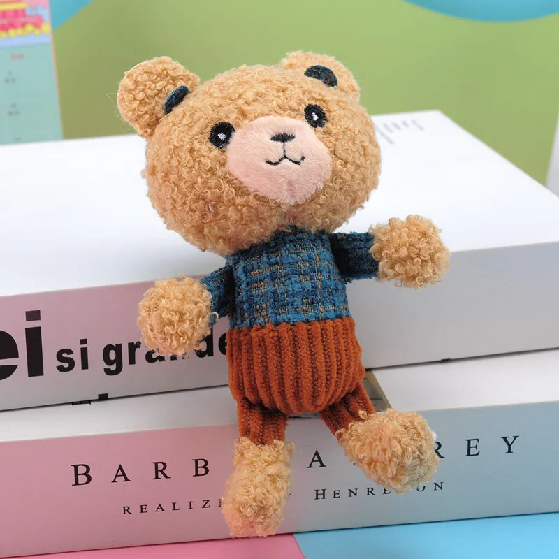 

15 см медведь, кролик, мягкие плюшевые игрушки, Детский милый брелок, подвеска, подарки, декор на день рождения, свадьбу, вечеринку, 1 шт.