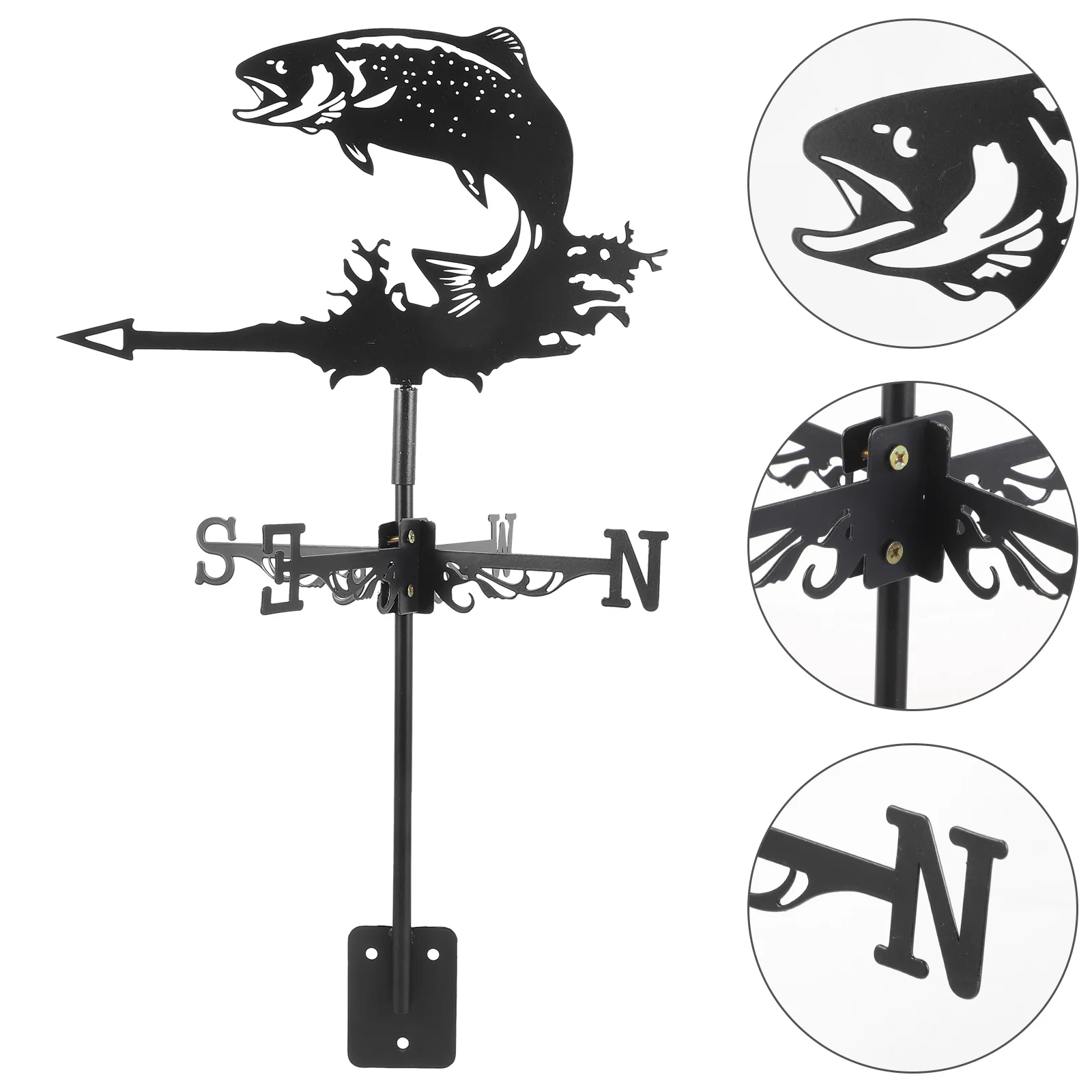 

Weathervan Wind Direction Indicators Outdoor Garden Decoration Weathervane Iron Vanes Sheds